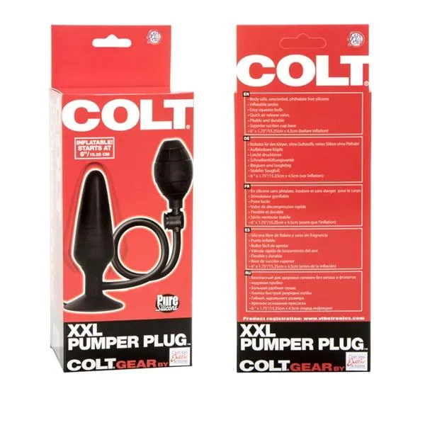 Colt Anal Colt Xxl Pumper Plug Black Colt Anal Colt Xxl Pumper Plug Black