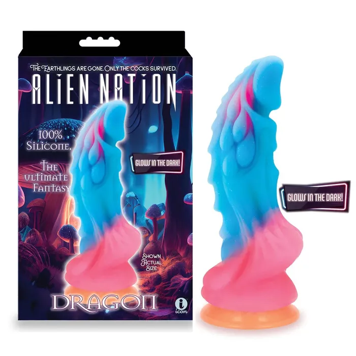 Dildos Icon Brands Alien Nation Glow Dragon