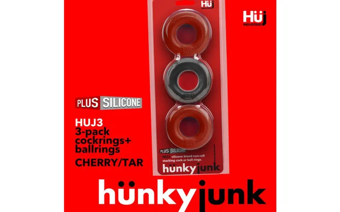 HunkyJunk 3 Piece Cockings RedTar Oxballs Vibrators