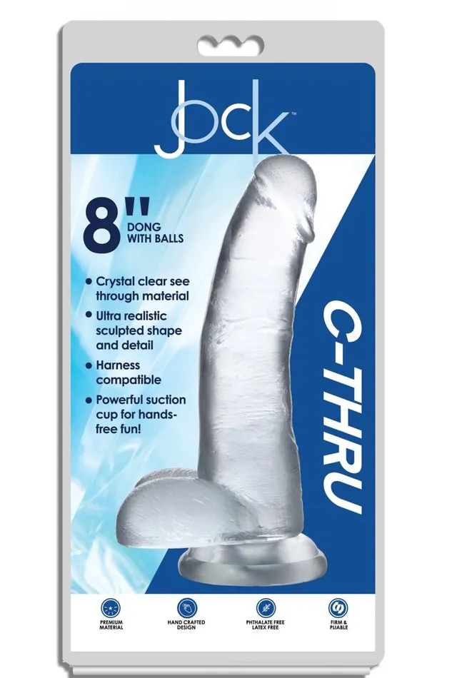 Jock CThru Dildo 9 Inch Sd Anal