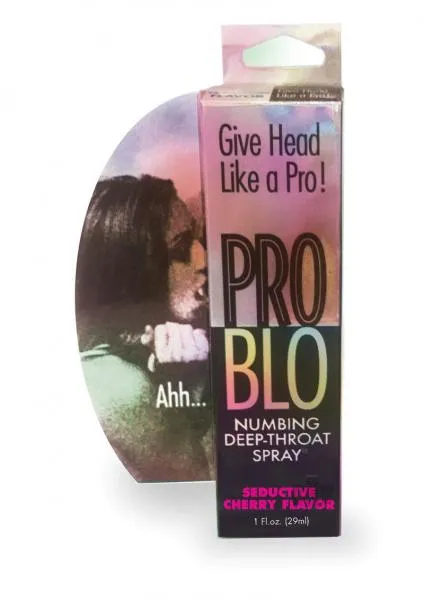Little Genie Pro Blo Numbing Spray Cherry 1oz Male Sex Toys
