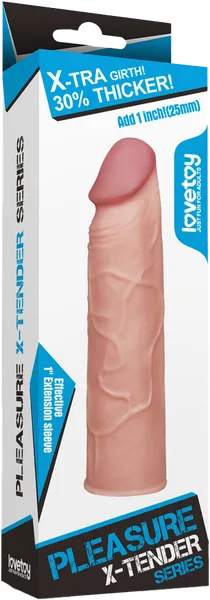 Lovetoy Male Sex Toys Pleasure XTender 1 Penis Sleeve Flesh