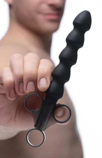 Master Series Anal Silicone Links Lubricant Launcher Black Master Series Anal Silicone Links Lubricant Launcher Black