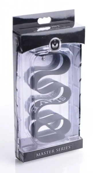 Master Series Anal Slave Silicone Collar Black Master Series Anal Slave Silicone Collar Black