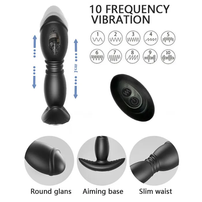 OOTYEMO Anal Massager Retractable Anal Plug