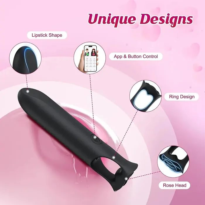 OOTYEMO Vibrators Vibe Link AppControlled Bullet Vibrator for Women