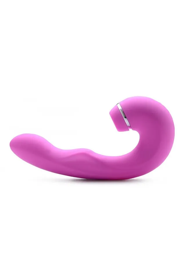 Sd Female Sex Toys Shegasm 5 Star 10X Tapping GSpot Silicone Vibrator with Suction Pink