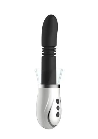 Shots Toys Anal Pumped Thruster 4 in 1 Rechargeable Couples Pump Kit Black