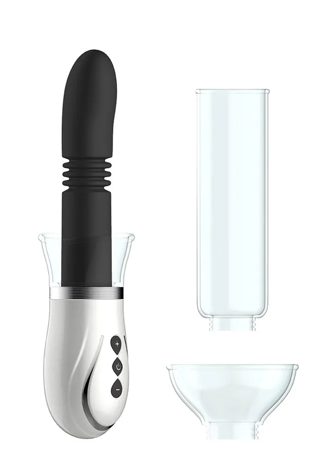 Shots Toys Anal Pumped Thruster 4 in 1 Rechargeable Couples Pump Kit Black
