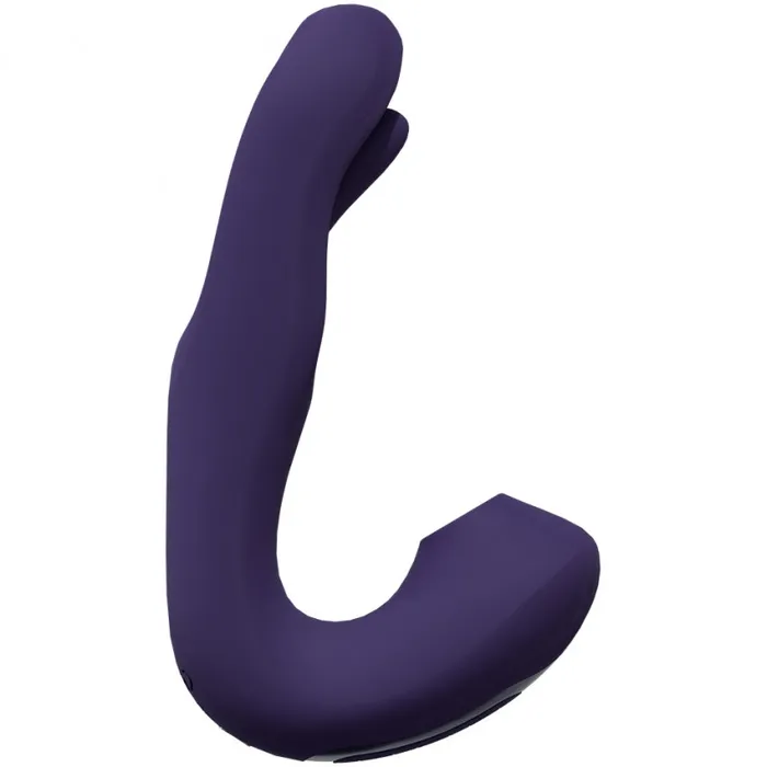 Shots Toys Vibrators VIVE Rechargeable Dual Motor Airwave Vibrator Yuna Purple