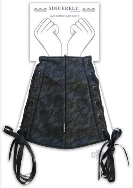 Sportsheets Anal Sincerely Lace Corset Arm Cuffs OS Black Sportsheets Anal Sincerely Lace Corset Arm Cuffs OS Black