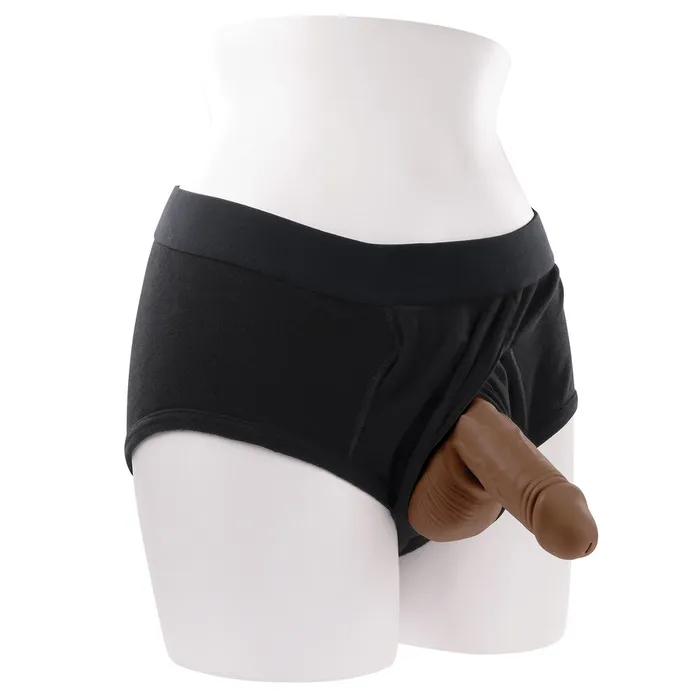 Lightspeed Love Dildos Gender X Stand to Pee TPE Dark Flesh
