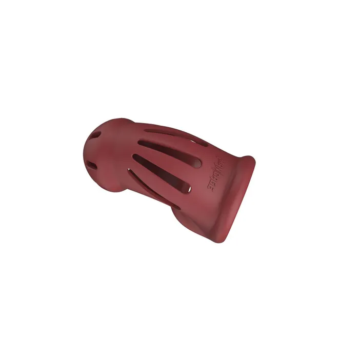 Male Sex Toys Shots Toys Flexible silicone penis cage ManCage 28 red