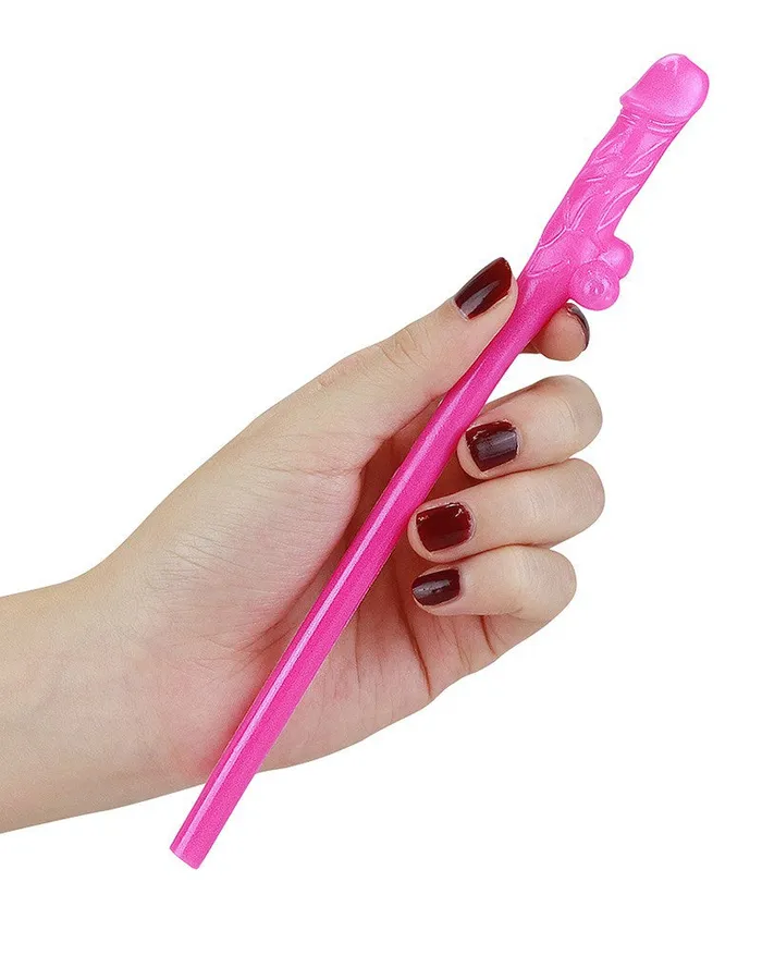 Multicolour Willy Straws Pack of 9 Lovetoy Male Sex Toys