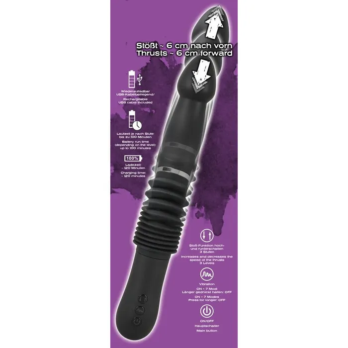 Rechargeable Silicone Anal Stimulator Push It You2Toys Male Sex Toys