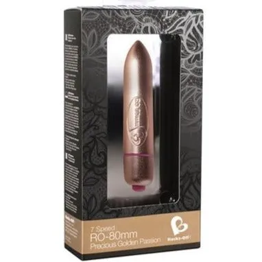Rocks Off 80mm Precious Golden Passion Bullet Rocks Off Ltd Female Sex Toys