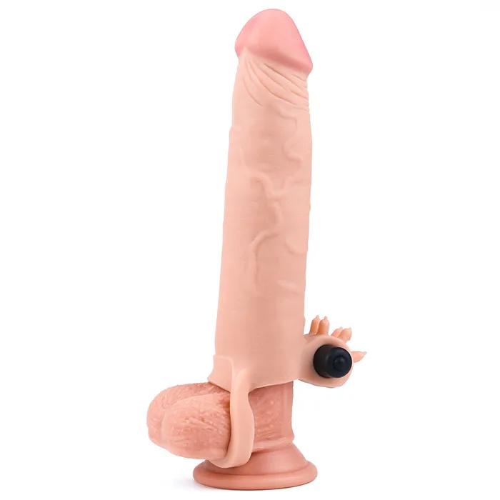 Vibrating penis extender with ring Pleasure Xtender 7 cm Love Toy Male Sex Toys