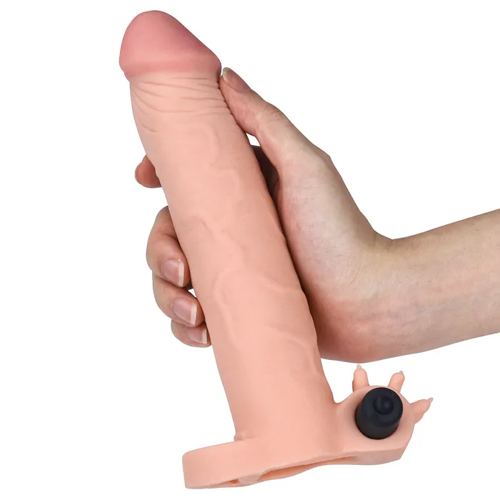 Vibrating penis extender with ring Pleasure Xtender 7 cm Love Toy Male Sex Toys