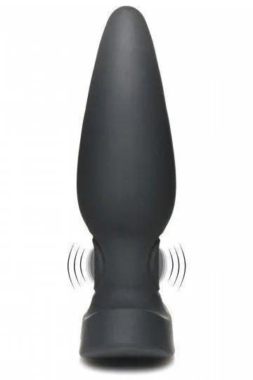 25X Pulsing and Vibrating Silicone Plug with Remote Sex On the Go Male Sex Toys