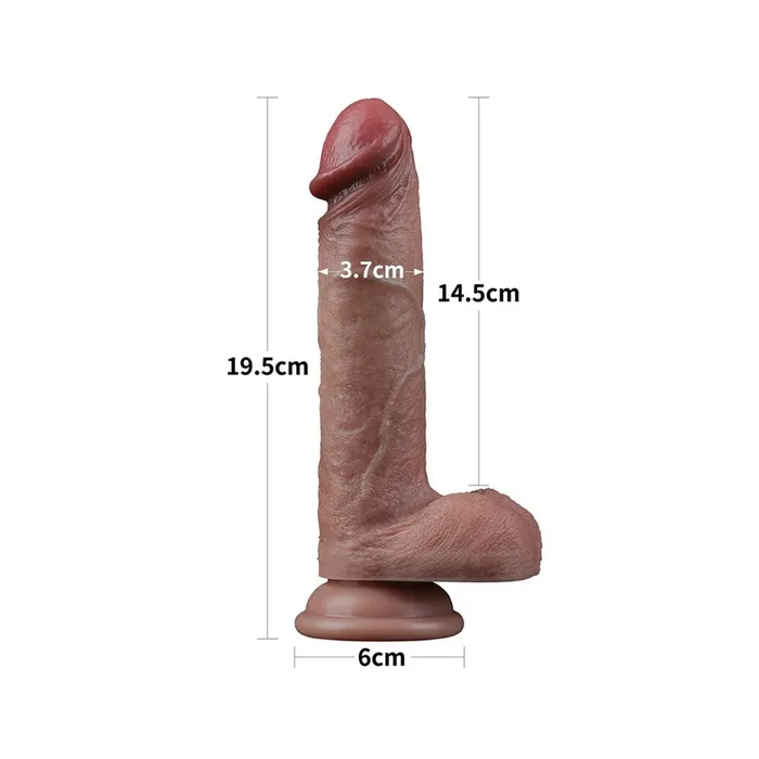 Lovetoy Dual Layered Silicone Dildo 75 Inches Lovetoy Dildos