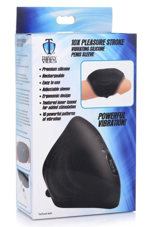 Male Sex Toys Sex On the Go 10X Pleasure Stroke Vibrating Silicone Penis Sleeve Male Sex Toys Sex On the Go 10X Pleasure Stroke Vibrating Silicone Penis Sleeve