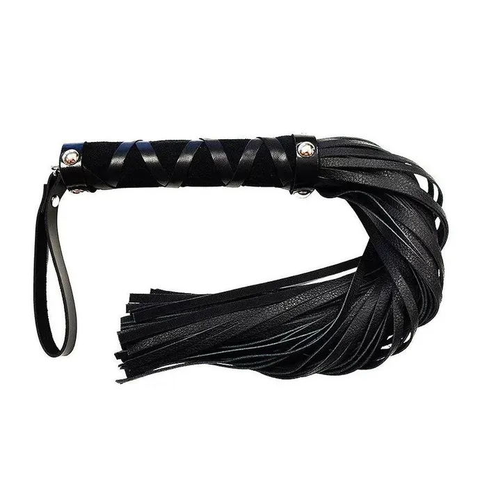 Rouge Garments Restraints Rouge Short Leather Flogger With Studs